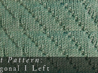 Diagonal 1 Left  |  Knit Pattern