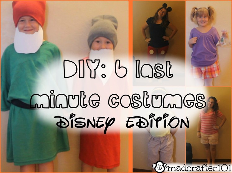 DIY: 6 Last Minute Halloween Costumes | DISNEY EDITION
