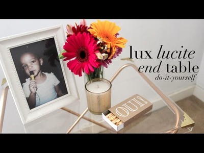 {DIY} A Lucite End Table (. Your Living Room NEEDS This!)