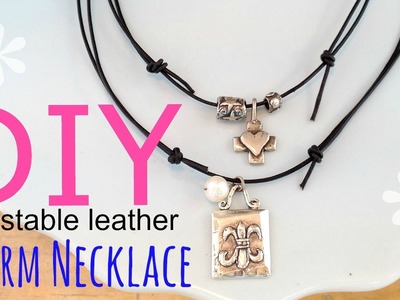 DIY Adjustable Charm Necklace (EASY) | by Michele Baratta