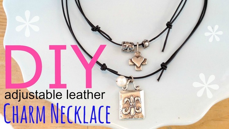 DIY Adjustable Charm Necklace (EASY) | by Michele Baratta