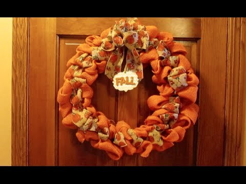 DIY: Burlap Wreath Tips & Fall Wreath Tutorial!