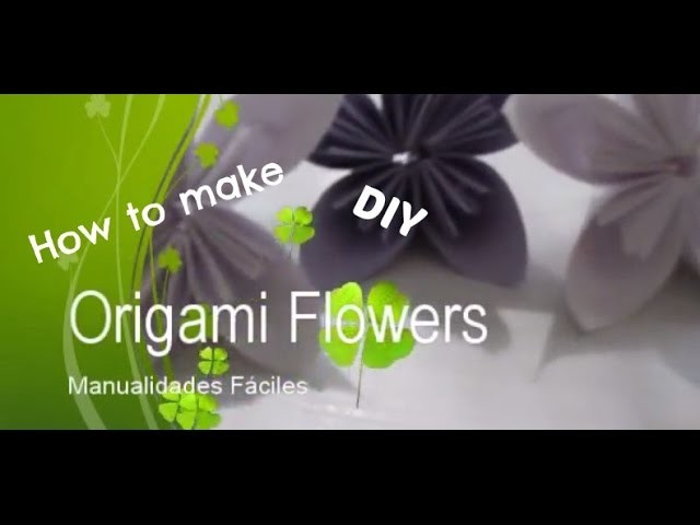DIY: How to make an origami flower.