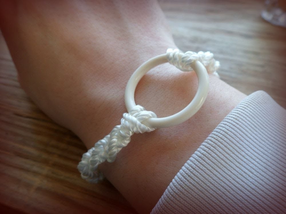 DIY O Ring Macrame Bracelet, eclecticdesigns