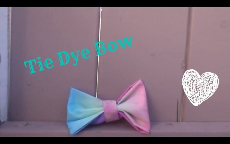 DIY: Tie Dye Bow