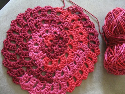 Flower Spiral Motif Pattern   Left Handed Verison - Crochet Tutorial
