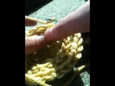 How to crochet in the loop behind hdc