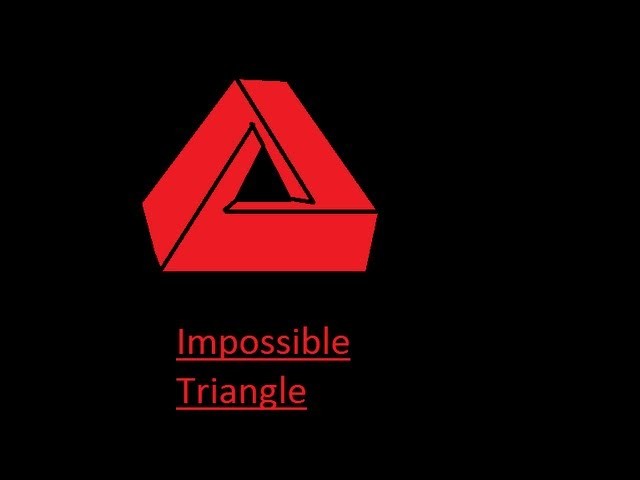 How to draw a optical illusion: Impossible Triangle