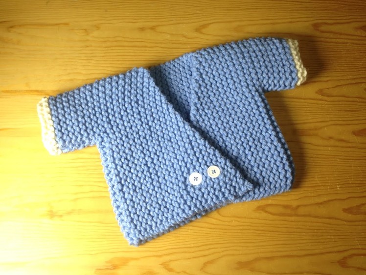 How to Loom Knit a Baby Kimono Sweater (DIY Tutorial)
