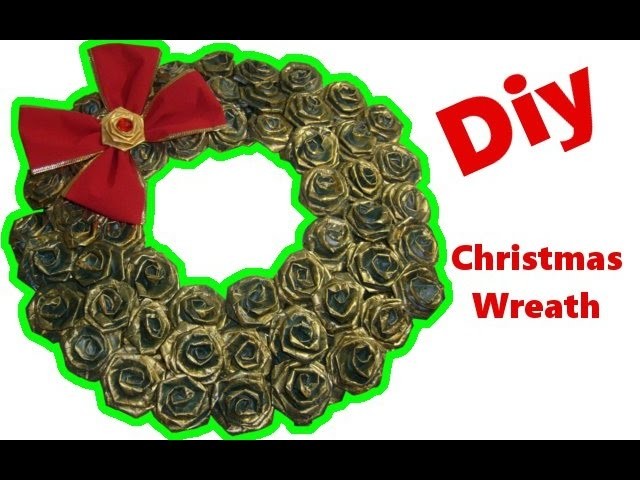 How to make a Christmas Wreath out of paper