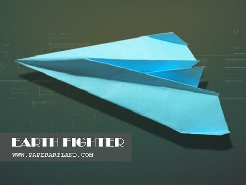 How to make a paper plane that FLIES AMAZINGLY! | Earth Fighter ( Tri Dang)