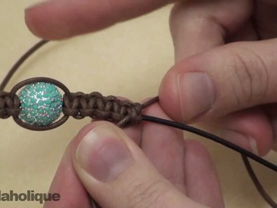 How to Make a Shambhala Bracelet, Part II: Macrame Knot Finishing