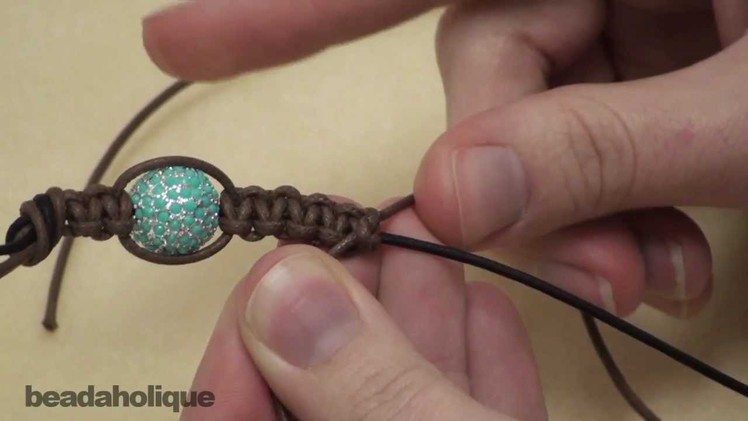How to Make a Shambhala Bracelet, Part II: Macrame Knot Finishing