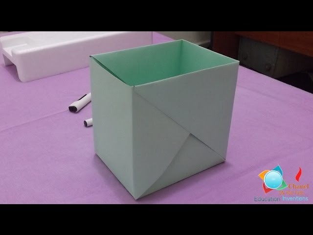How to make a strong box from paper- Origami - HD