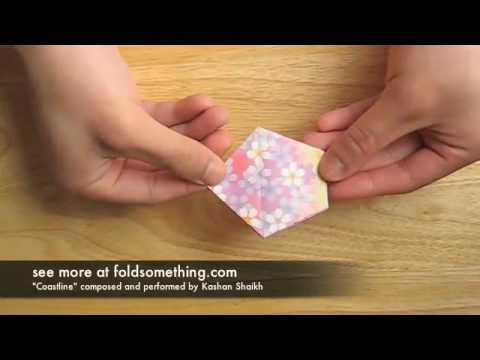 How to make an origami cherry blossom