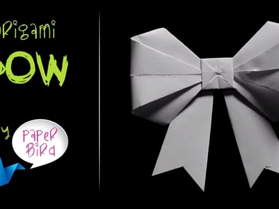 How to make origami bow easy tutorial