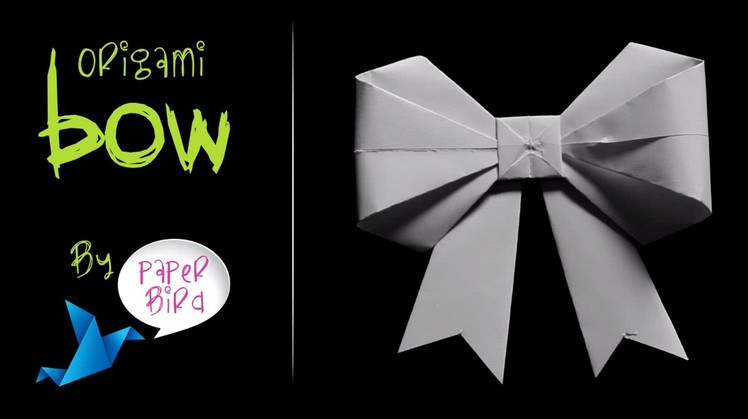 How to make origami bow easy tutorial