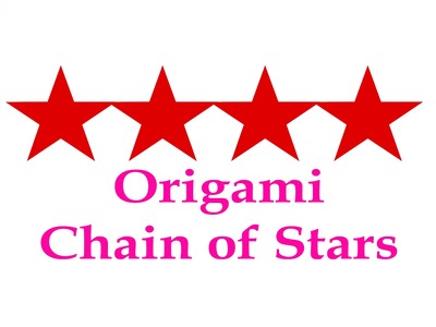 How to make Origami Chain of Star ( very easy ) : DIY Crafts