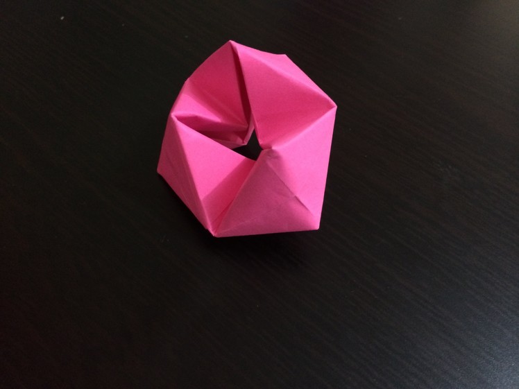 How to make origami  rotating tetrahedron