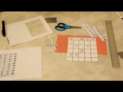 How to Make Picture Bingo Cards With Egyptian Numerals : Craft Projects