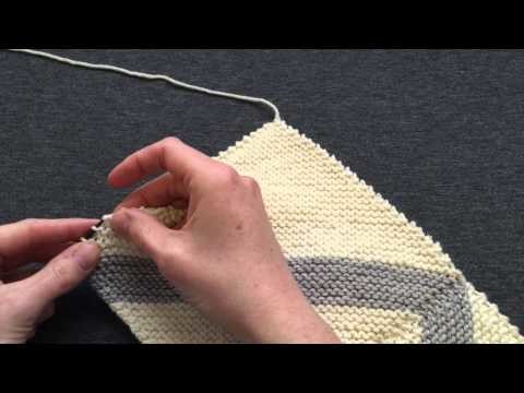 How to Pick Up Stitches Along a Garter Edge