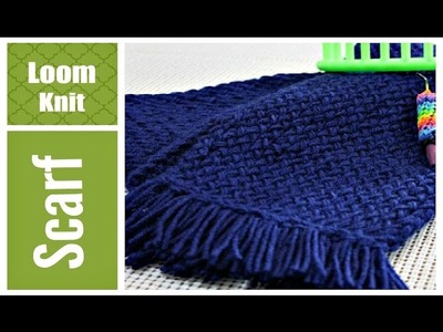 LOOM KNITTING SCARF Easy for Beginners VERY Detailed Round and Long Loom