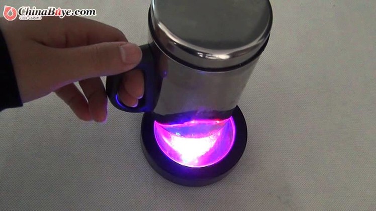 Magic Inductive Color Changing LED Flash Light Coaster Cup Mat - Black