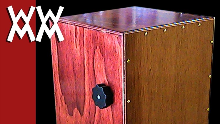 Make a cajon drum with adjustable snare