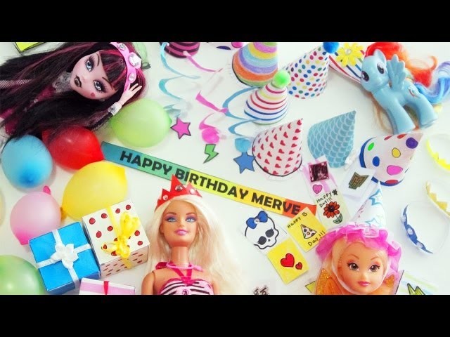Make Doll Party Stuff - Doll Crafts