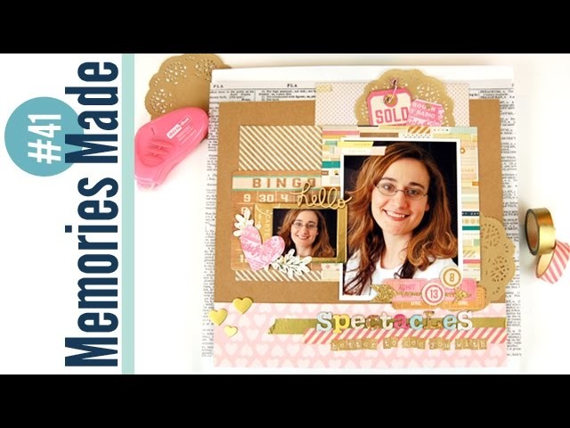 Memories Made #41 Scrapbooking Process Video: Spectacles