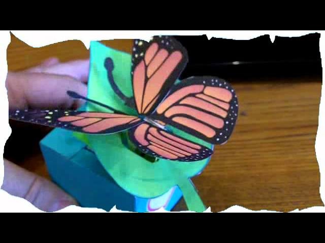 Moving Butterfly - a papercraft insect