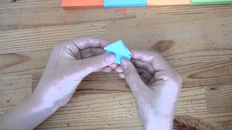 Origami frog(sticky note)
