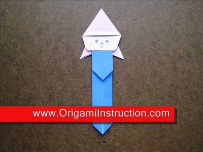 Origami Instructions Origami Clown Bookmark