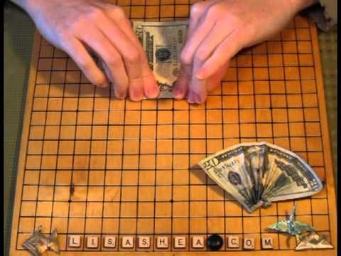 Origami Money Fan Instructions