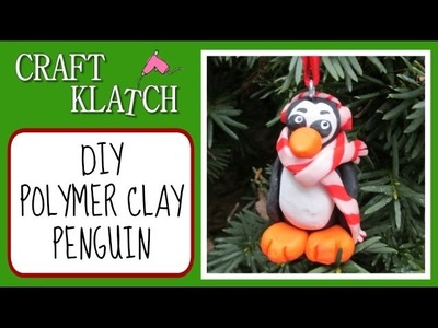 Polymer Clay Penguin Christmas Ornament DIY Craft Klatch Christmas Series