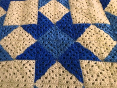 Quilt Star Crochet Blanket