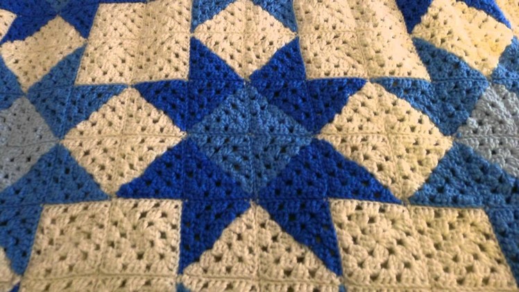 Quilt Star Crochet Blanket