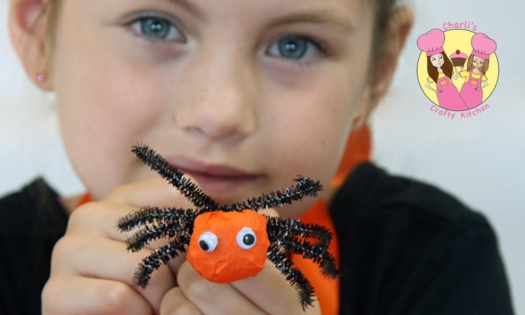 Spooky kids Holiday craft SPIDER & EYEBALL lollipop halloween
