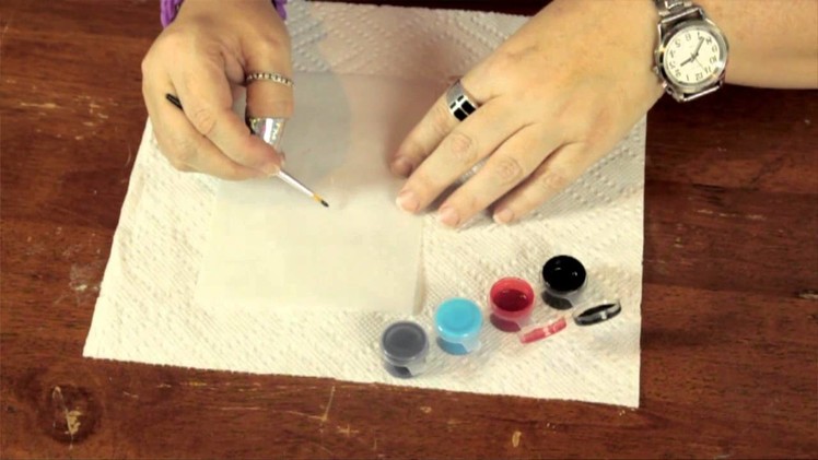 What Kind of Paint Sticks to Transparency Paper? : Bows & Craft Tips