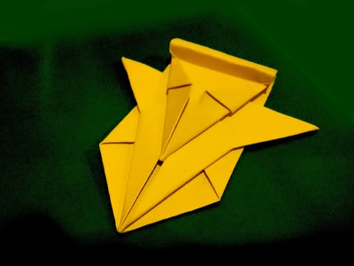 Awesome Paper spaceship. Easy to do. Origami spacecraft.