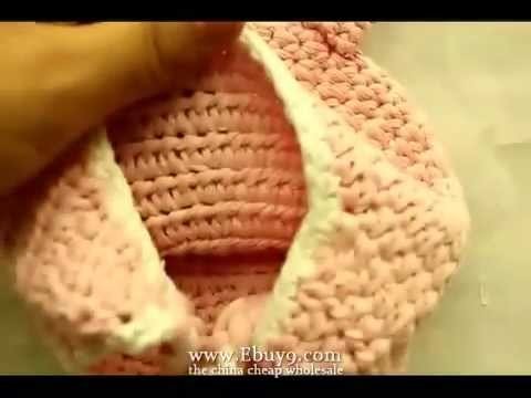 Baby owl ear flap crochet handmade hat
