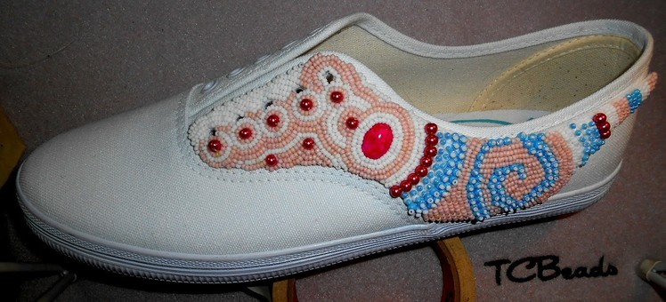 Bead Embroidered Sneakers