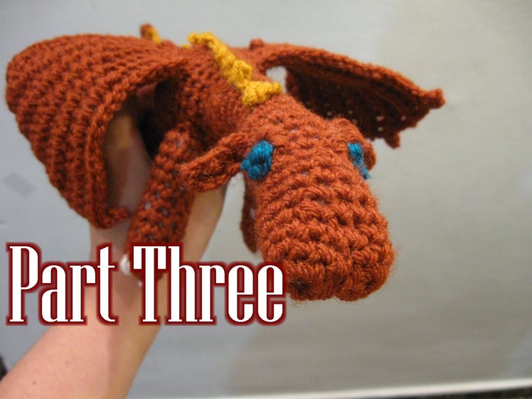 Crochet Amigurumi Fierce Dragon Tutorial pt 3