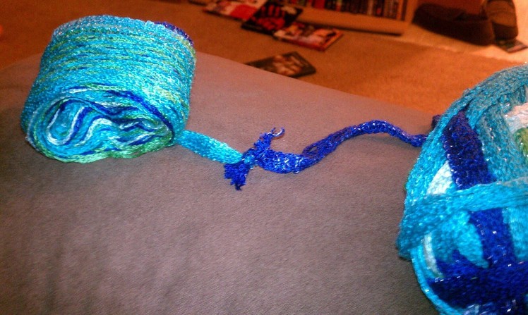 Crochet Around a Knot in Sashay Yarn