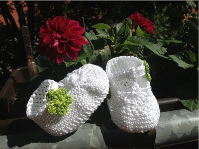 Crochet Baby Shoes with Straps - Sandals for Newborns - Part 3 - Shoe Straps by BerlinCrochet