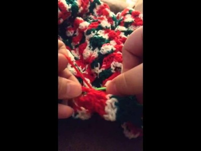 Crochet Christmas blanket