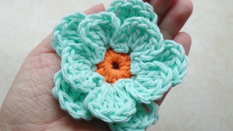 #Crochet Easy Flower #TUTORIAL
