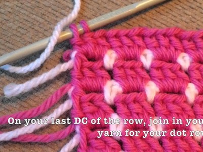 Crochet: Learn how to make a Square and Dot Stitch