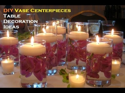 DIY Centerpiece Ideas for Party Tables - Banquet Candle Decoration