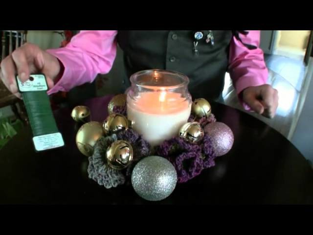 DIY Crochet Sugar Cookie Candle Wreaths - Gift 1